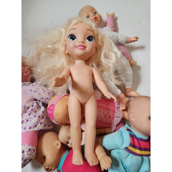 Doll Baby Lot of 9 – Needs TLC – Restoration Project - Picture 10 of 11